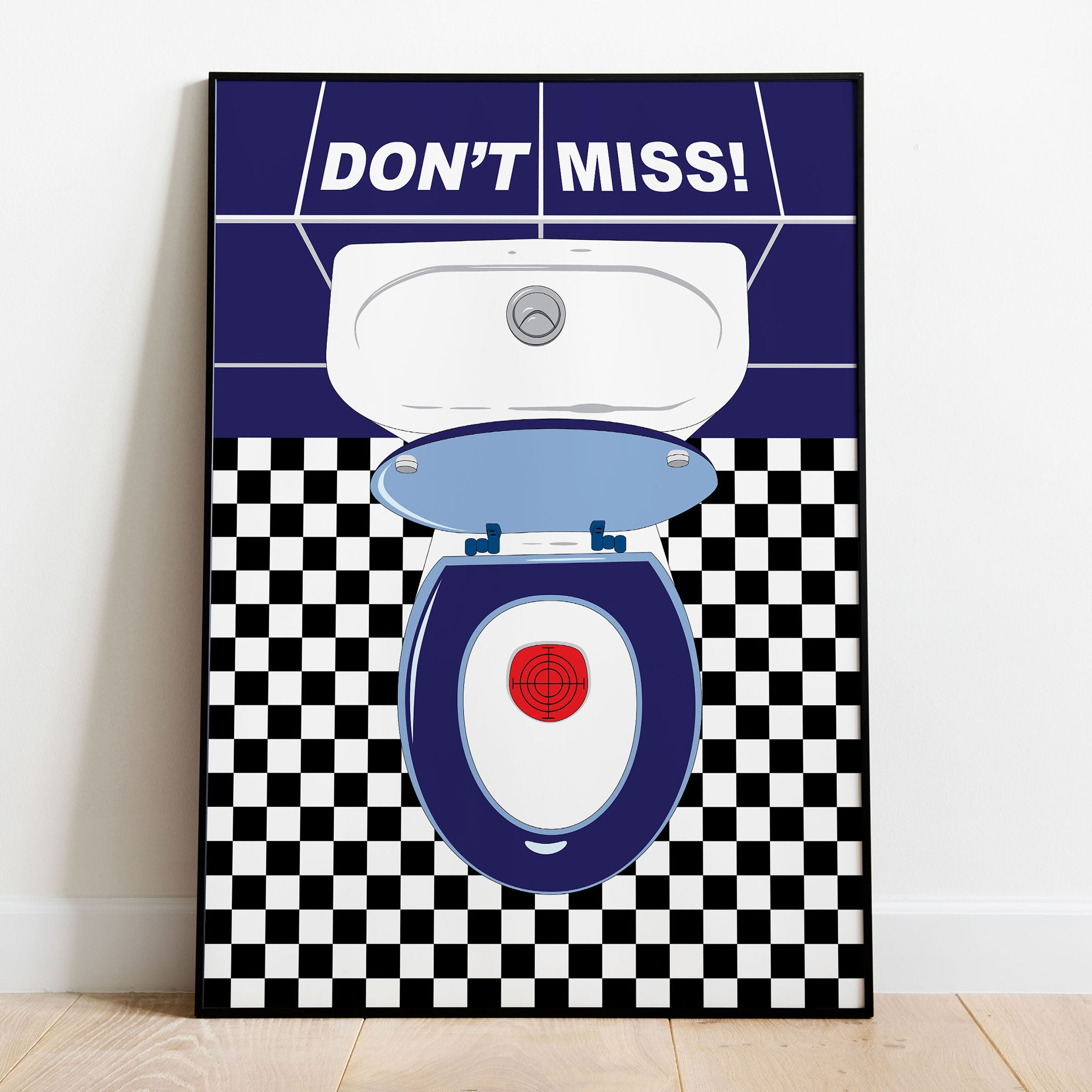 Funny Bathroom Art Print
