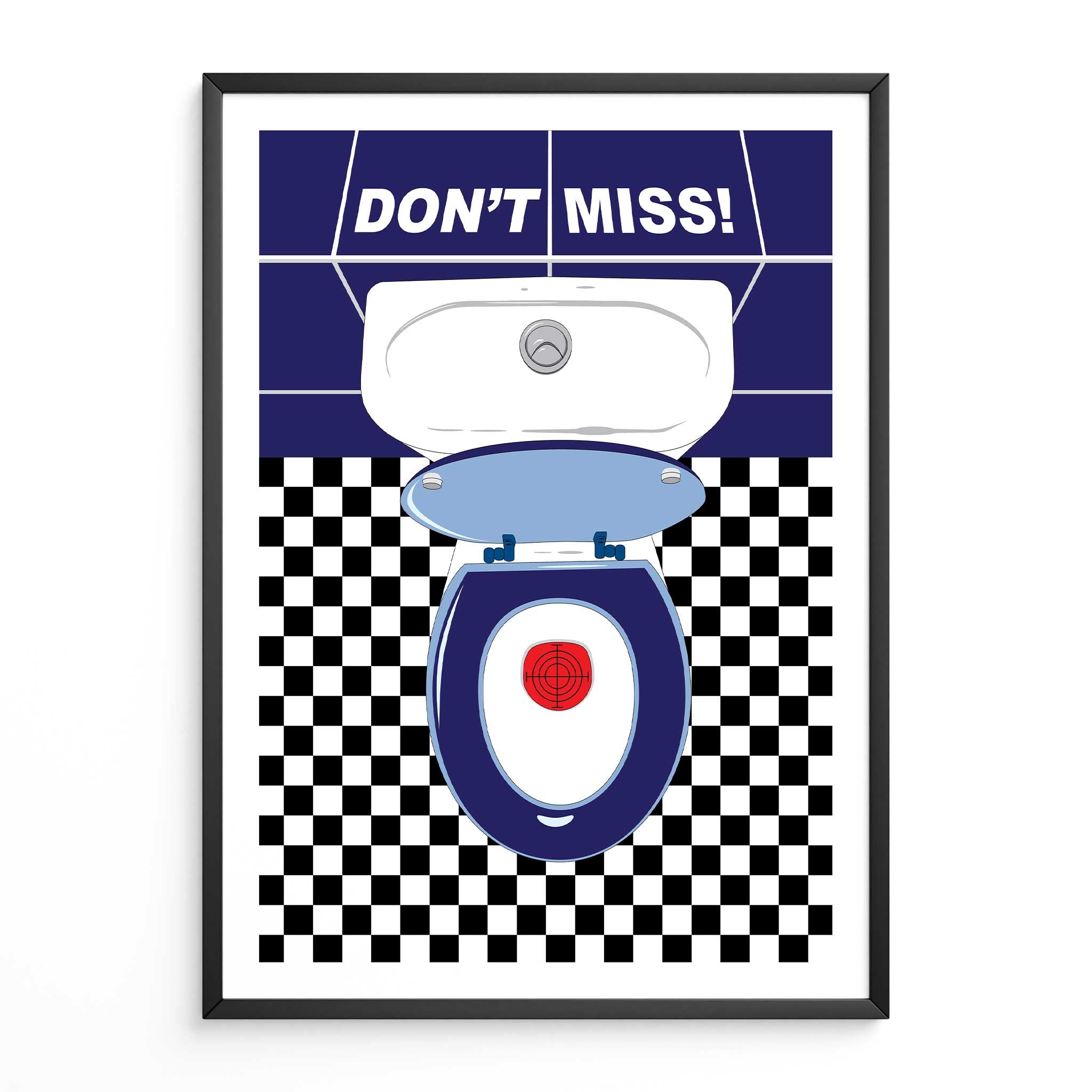 Funny Bathroom Art Print