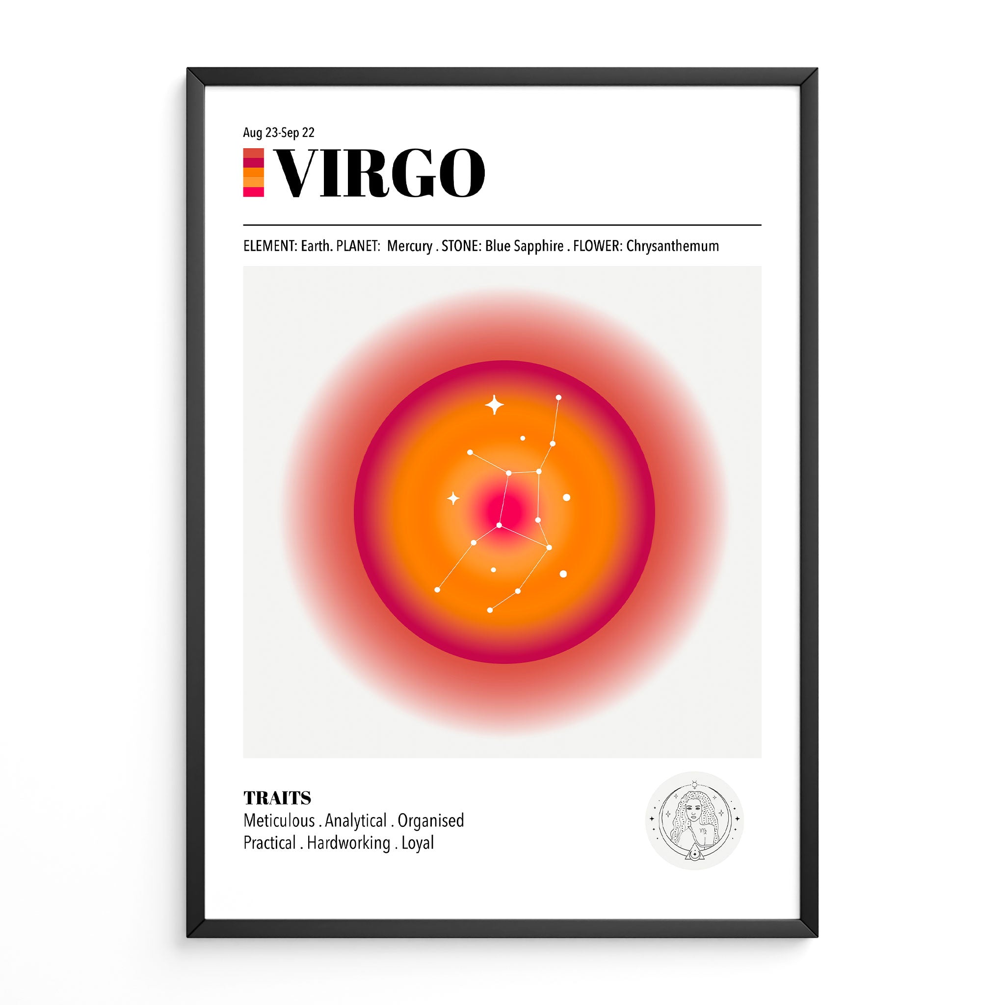 Virgo Zodiac Art Print