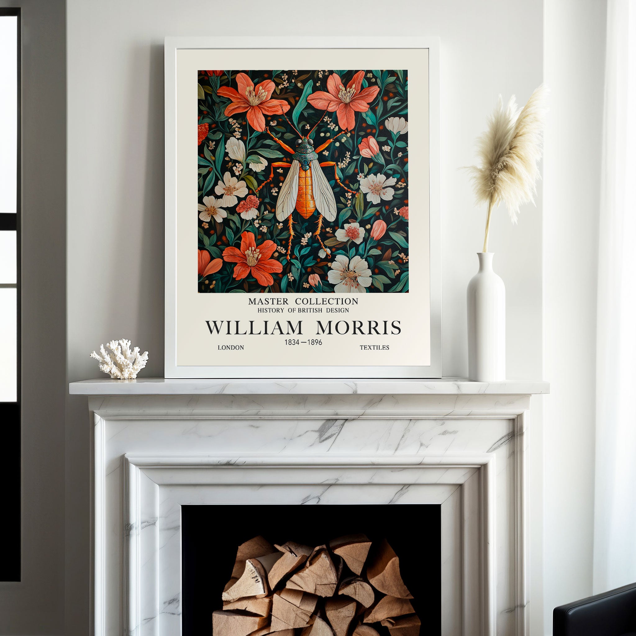 William Morris Orange Flying Beetle