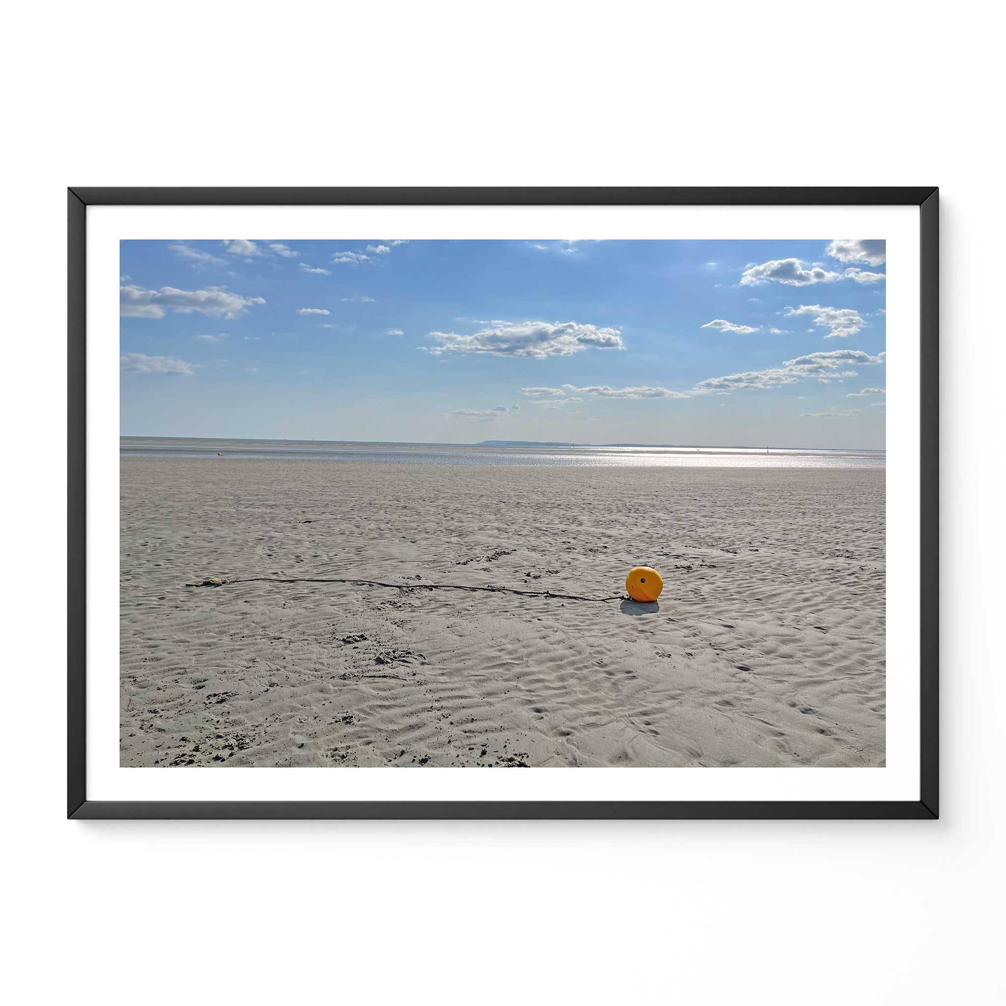 Sandy Beach With Buoy | Colour Photograph