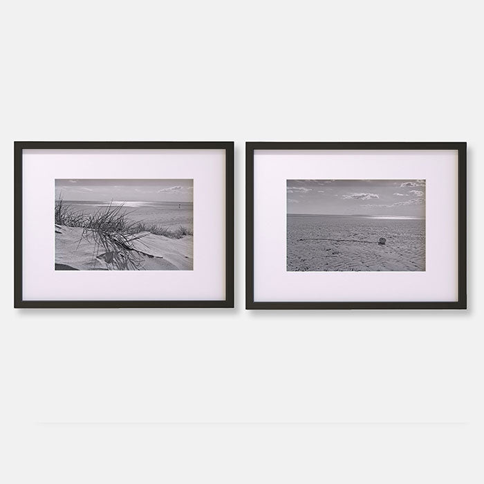 Sandy Beach | Colourful Buoy | Black And White